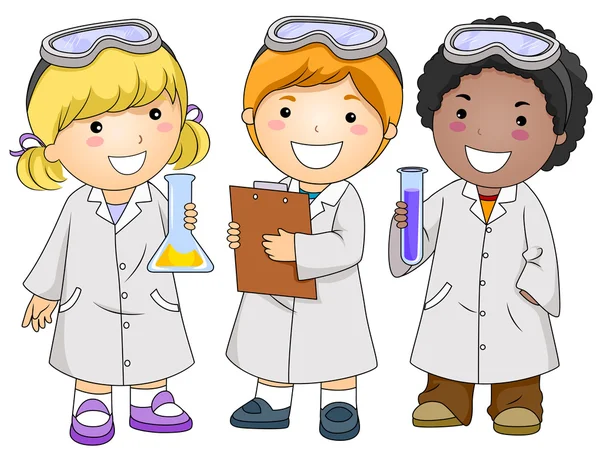 Bambini di laboratorio — Foto Stock