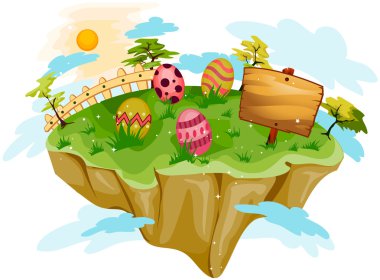 Easter Floating Island clipart