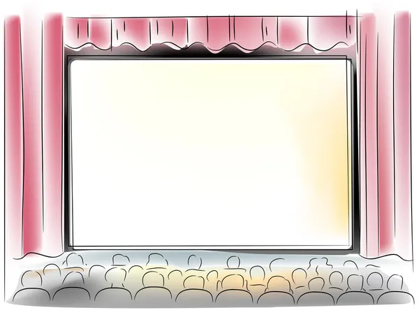 Theater scherm — Stockfoto