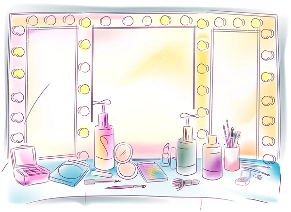 Specchio vanità — Foto Stock