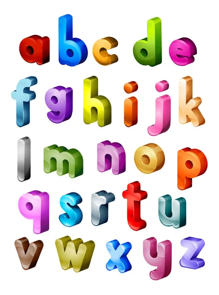 Izometryczne alfabet — Zdjęcie stockowe