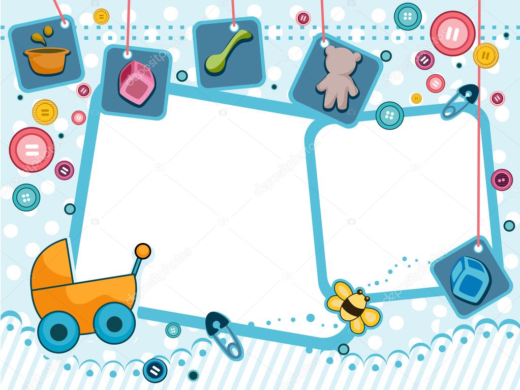 Baby Frames Design — Stock Photo © lenmdp 4132693