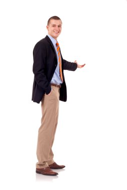 Business man presenting clipart