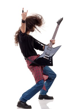 Headbanging rocker clipart