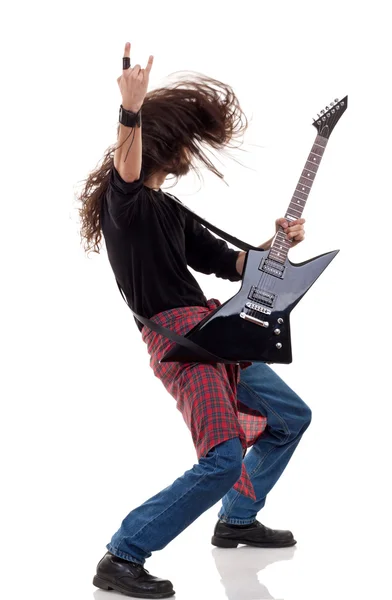 Headbanging rocker — Stock Photo, Image