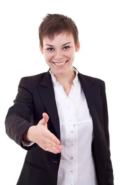 Woman ready to handshake — Stock Photo, Image