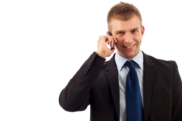 Homem de negócios fazendo um telefonema — Fotografia de Stock