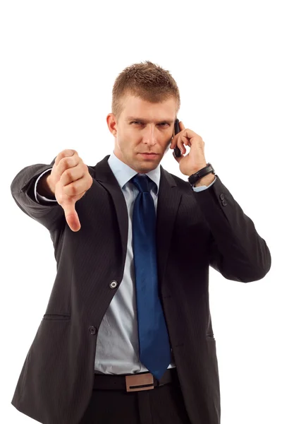 Business man with bad news — Stock Photo, Image