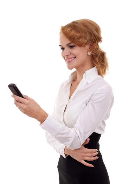 Texting on cell phone — Stock Photo, Image