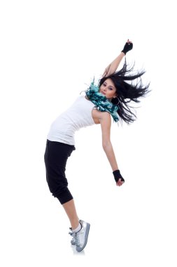 Headbanging modern style dancer clipart