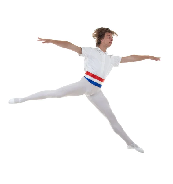 Difficult ballet jump — Stock Photo, Image
