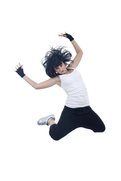 Bailarina de estilo moderno saltando —  Fotos de Stock