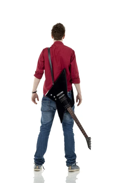 Back of musician — Stock Photo, Image