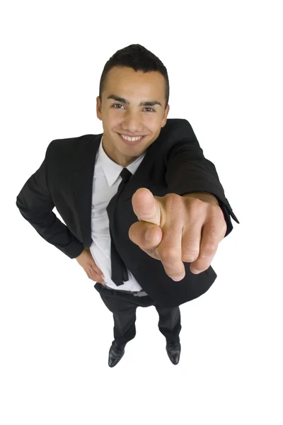 Affärsman som pekar på dig — Stockfoto