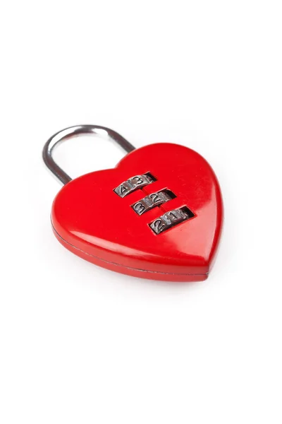 stock image Heart shaped red lock