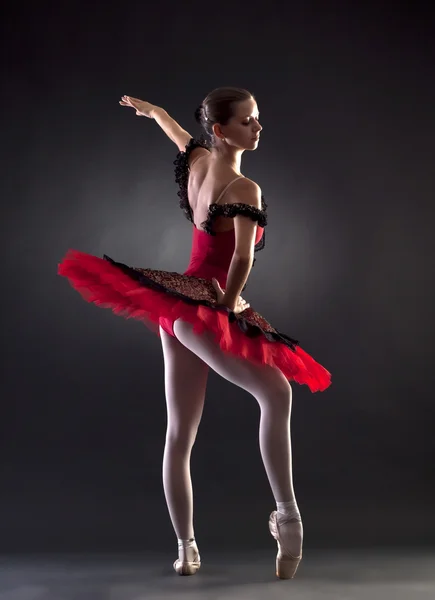Ballerinan poserar. — Stockfoto