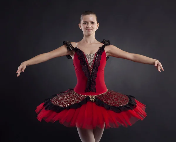 Gülümseyen balerin — Stok fotoğraf