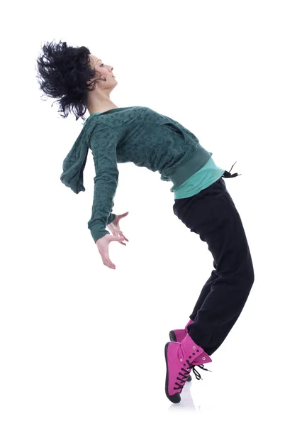 Teenage girl dancing hip-hop — Stock Photo, Image