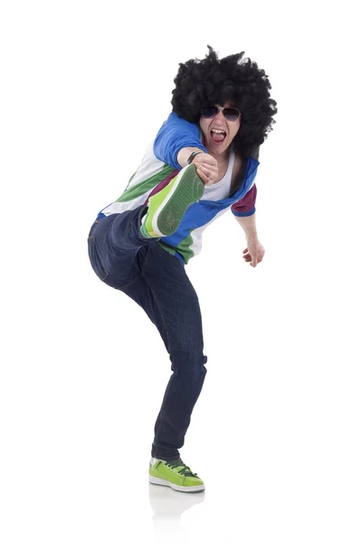 Young funky man dancing — Stock Photo, Image