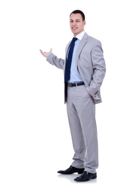 Business man presenting clipart