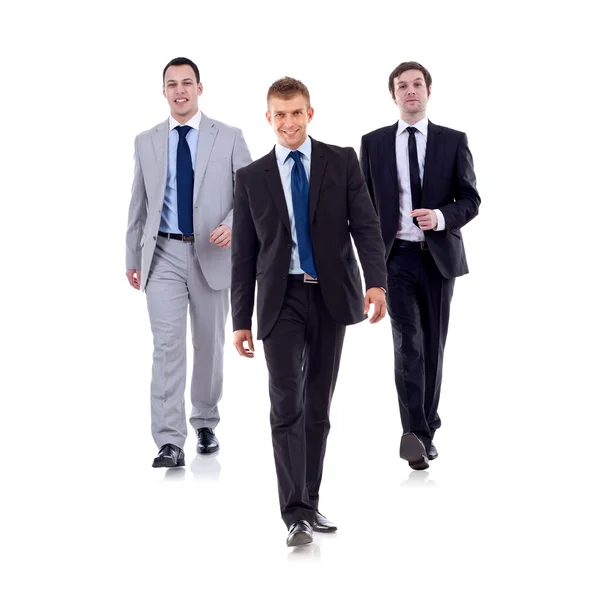 Businessman team walking — Stock Photo, Image