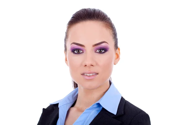 Beautiful business woman's face — Stock Photo, Image