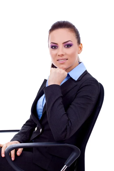 Pensive business woman — Stock Photo, Image