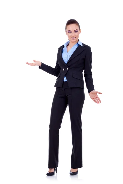 Friendly smiling business woman — Stock Photo, Image