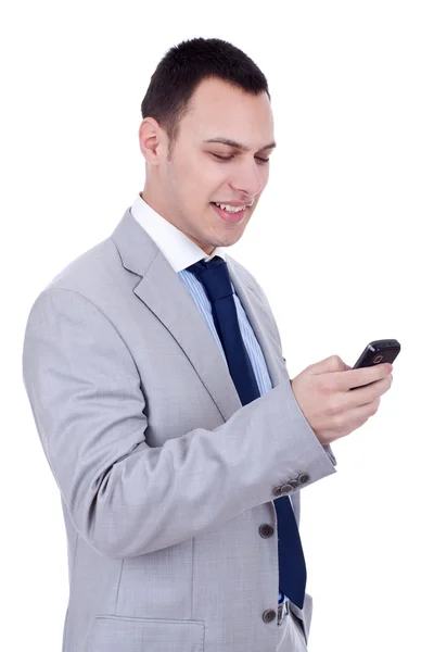 Business man texting — Stockfoto