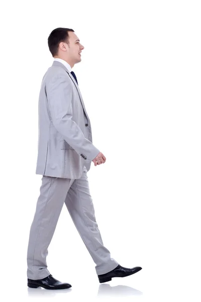 Business man walking forward - side view — Stock Photo, Image