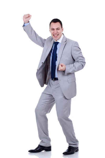 Успешный жест бизнесмена — стоковое фото