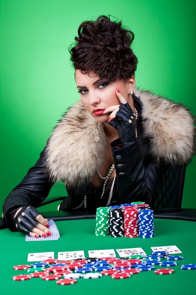 Poker face — Stockfoto