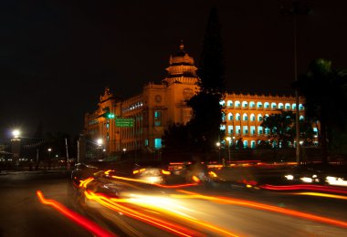 Bangalore at night clipart