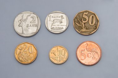 monedas del africano del sur