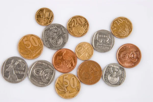 Sydafrikanska mynt — Stockfoto