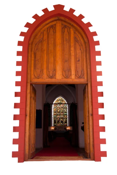 Kerk deuropening — Stockfoto