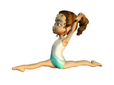 jimnastik yaparken kız