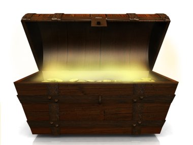 Old treasure chest. clipart