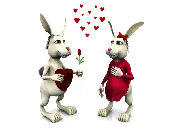 愛のウサギ — ストック写真