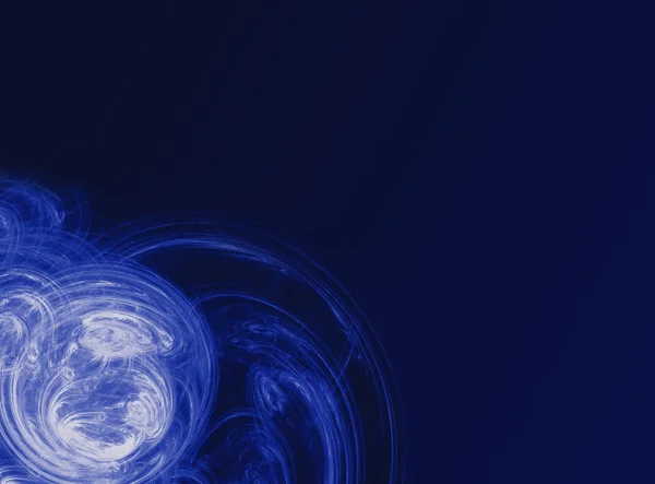 Синий фрактальный фон — стоковое фото