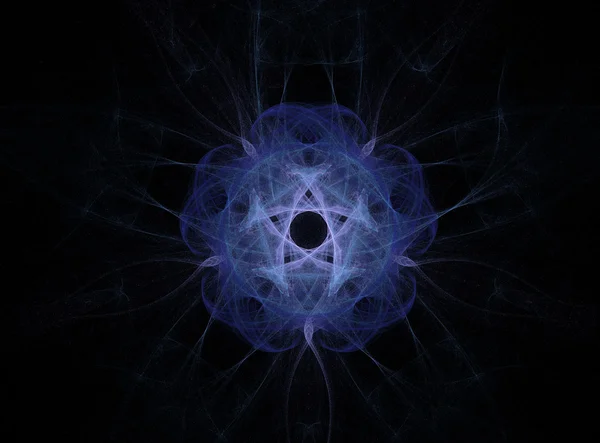 Glittering fractal flower — Stock Photo, Image