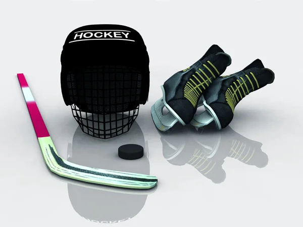 Hokejové vybavení — Stock fotografie