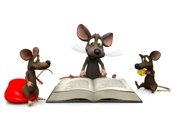 Storytime myši — Stock fotografie