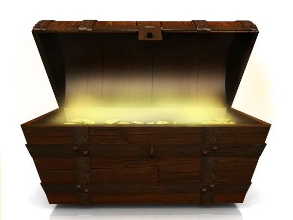 Old treasure chest. — Stock Photo, Image