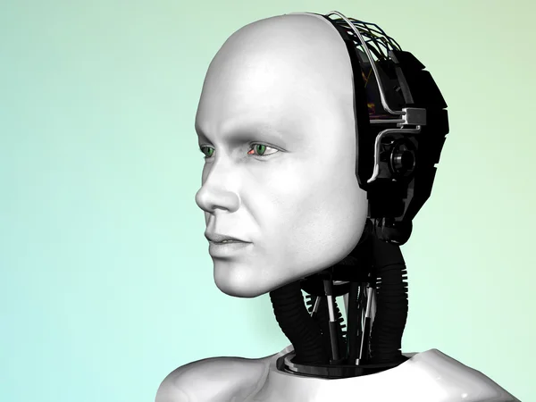 Az arc, a robot-ember. — Stock Fotó