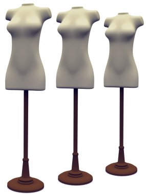 Store mannequins clipart