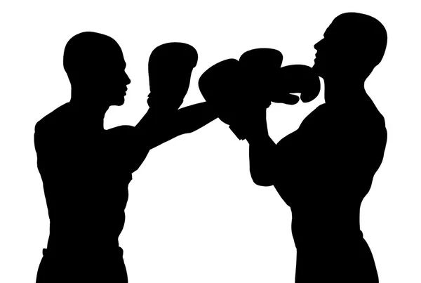 Boxeadores luchando — Foto de Stock