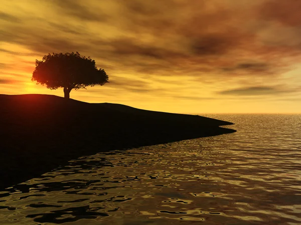 Východ slunce u moře — Stock fotografie