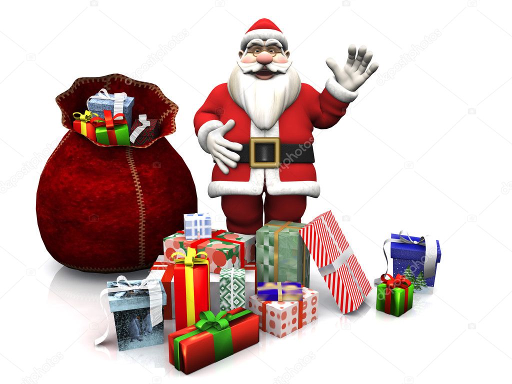cartoon santa with christmas gifts stock photo 169 sarah5 cartoon santa with christmas gifts stock photo 169 sarah5