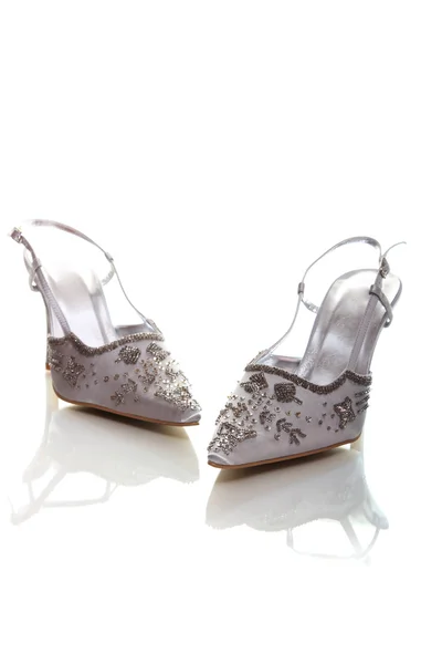 Eleganti scarpe da sposa — Foto Stock